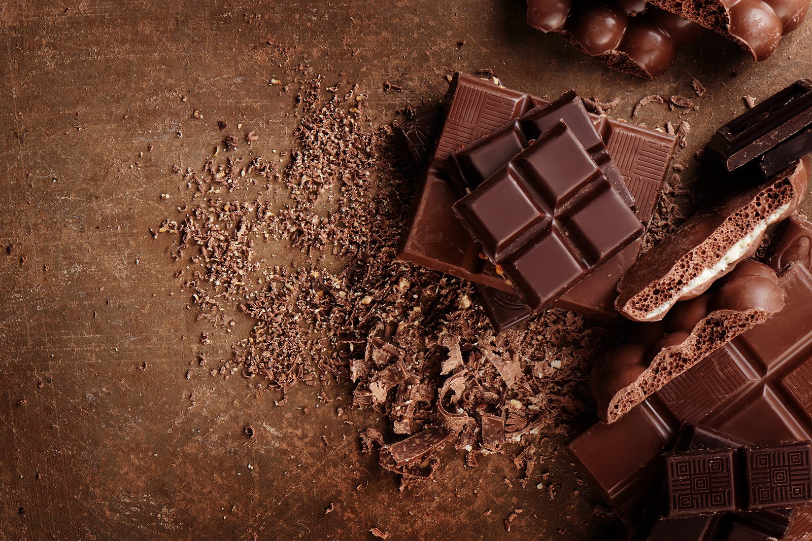 chocolate and chocolate over chocolate