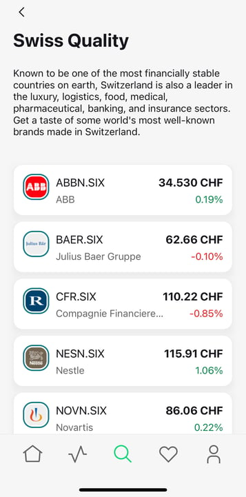 swiss stocks flowbank app