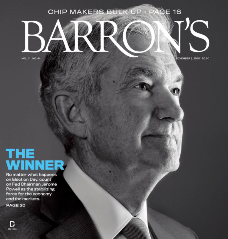 This weekend' Barron's cover