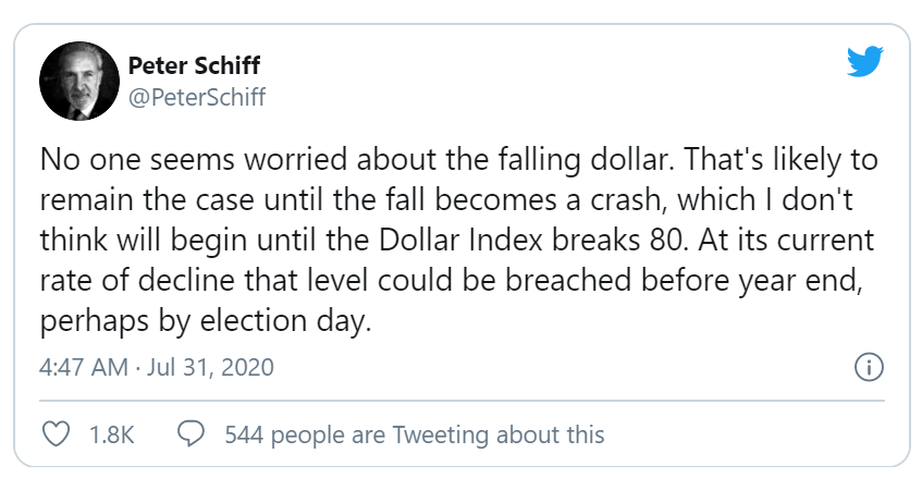 Peter Schiff dollar